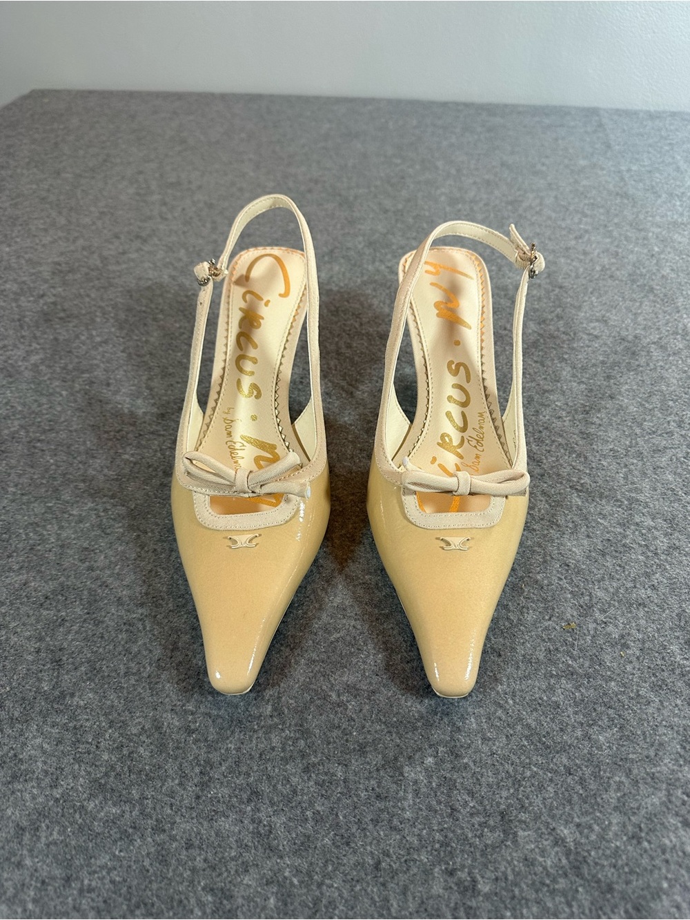 Sam Edelman Brown Slingback Kitten Heels